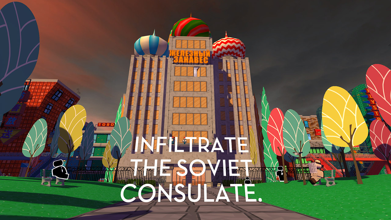 Jazzpunk infiltrating the soviet consulate